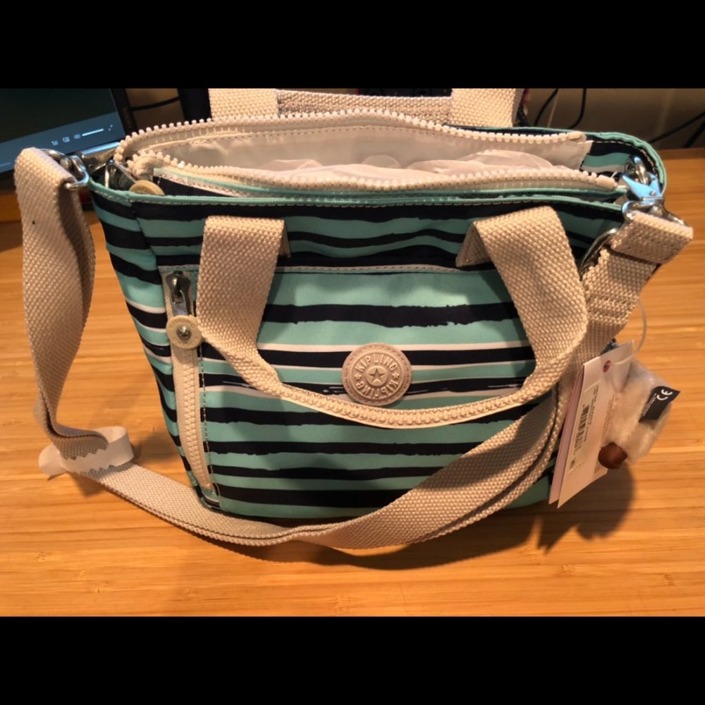 Kipling Alexios Spectacle Striped Satchel